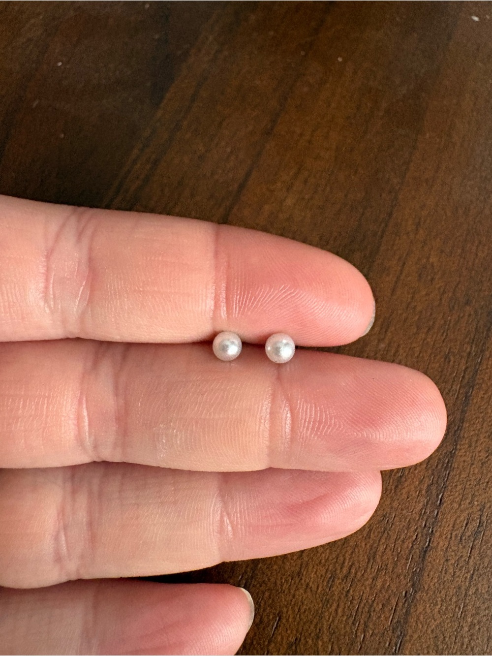 Classic Pearl Stud Earrings - White